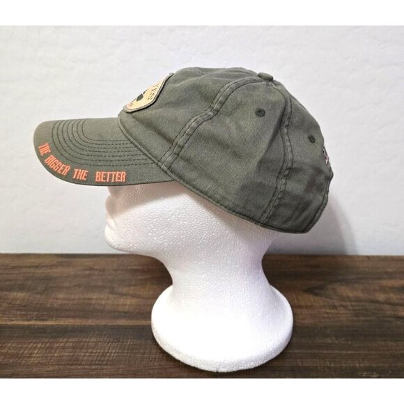 Big Nuts Texas Hold Em Adjustable Baseball Cap WPT Logo Olive Green Cotton Hat - Picture 5 of 11